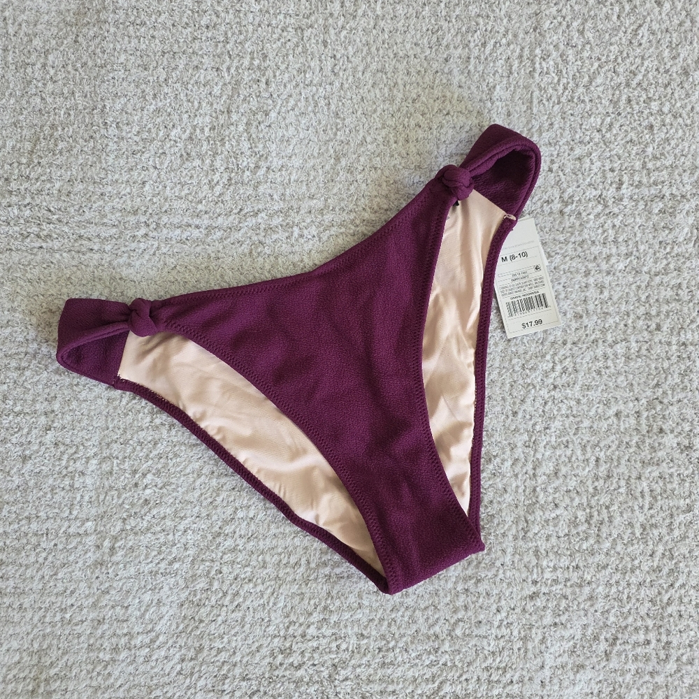 Burgundy Shade & Shore Bikini Bottom
